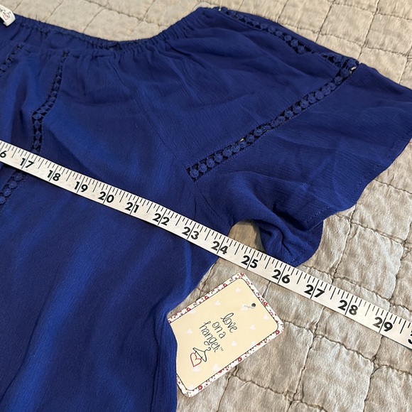 Love On A Hanger short sleeve blue poet shirt 2X - Picture 5 of 5